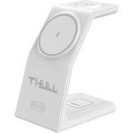 Thull THL-WSC-D12 3’ü 1 Arada Kablosuz Şarj Standı iPhone Akıllı Telefon Airpods ve Apple Watch Uyumlu 15W Hızlı Şarj Cihazı - Beyaz