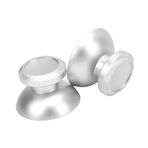 Thumb Grip Joystick Cap Analog Stick Cap Xboxone için, PS4 için, 2 Adet Denetleyici Başparmak Kavrama Kapakları Değiştirme (Gümüş)