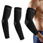 THXFUNAREA 1 çift kol UV güneş koruması kolluk UPF 50+, kol kol koruması, oyun kollukları, yaz, soğutma kollukları, kadın, erkek, voleybol, basketbol, futbol, golf, siyah, a, A