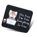 TI-EDC Komik Mouse Pad, Her Şey Güzel İş Arkadaşları için Komik Mouse Pad İş için Komik Fare Altlıkları Ev Ofis için Cadılar Bayramı Sevgililer Emeklilik Hediyesi İş Arkadaşı Onun için