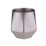Ti Kahve Kupası, 240ml/8.4oz Hafif Çift Katman Ti Vakum Anti Hekim Anti Altı Yürüyüşü Dış Yürüyüş Sırt Çantası Için (Kum püskürtme)