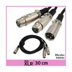 Ti-Mesh 3 Pin Xlr M / 2 Xlr F Mic Av Ses Çevirici Kablo - 30Cm