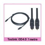 Ti-Mesh Digital Fiber Optical Od4.0 Toslink Ses Kablosu - Siyah - 1M