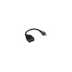 Ti-Mesh Mikro 5P M Otg / Usb 2.0 A F - 12Cm - Nickel/Black