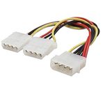 Ti-Mesh MOLEX 4-Pin 1-to-2 Splitter Power Cable - 12CM
