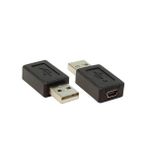 Ti-Mesh Usb 2.0 A M / Usb Mini 9P F Dönüştürücü - Nickel/Black