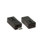 Ti-Mesh Usb 2.0 Micro M / Usb 2.0 Micro F Dönüştürücü - Nickel/Black