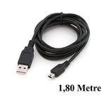 Ti-Mesh USB 2.0 M/Mini USB 2.0 M Kablo Körüklü - 1.8 Metre
