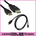 Ti-Mesh V1.4 Siyah 10M Yuvarlak Kenarlı HDMI Kablo