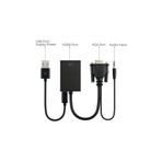 Ti-mesh VGA to HDMI Dönüştürücü + Ses + USB Power - 20cm
