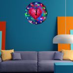 Tİ-PLAY KALPLER DİYARI 30X30CM AKRİLİK DEKORATİF MODERN DUVAR SAATİ