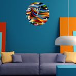 Tİ-PLAY RENK RÜZGARI 30X30CM AKRİLİK DEKORATİF MODERN DUVAR SAATİ