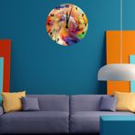 Tİ-PLAY RENKLER DİYARI 30X30CM AKRİLİK DEKORATİF MODERN DUVAR SAATİ
