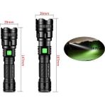 Tialating LED Güçlü Işık El Feneri Süper Parlak Uzun Menzilli Şarj Edilebilir Dış Mekan El Feneri M11-T6 (1X18650 Lityum) (Yurt Dışından) - Siyah