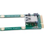 Tialating Mini Pcie'den USB 3.0'a Adaptör Dönüştürücü Usb3.0'dan Mini Pci E Pcıe Express Card'a (Yurt Dışından) - Siyah - 1 m
