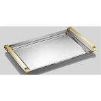 Tiamo x Large Çay Tepsi Gold 32 cm - 50 cm - Altın - Gümüş