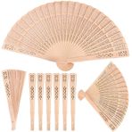 Tianao El Hayranları Katlanır, Katlanabilir Ahşap El Fanı, Ahşap Bambu El Katlanır Tutulan Fan, Sandal Ağacı El Fanı, Ahşap Katlanır El Fanı, Süs Çin Fan Düğün Dekorasyonu Ev Doğum Günleri He eleri,