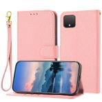 TIANCI Google Pixel 4XL için Kılıf, Saf Renkli PU deri Cüzdan Kılıf, [Yatay İzleme Çerçevesi] [Dayanıklı Çerçeve] Google Pixel 4XL için Kapaklı Kapak Pembe