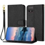 TIANCI Google Pixel 4XL için Kılıf, Saf Renkli PU deri Cüzdan Kılıfı, [Yatay İzleme Çerçevesi] [Dayanıklı Çerçeve] Google Pixel 4XL için Kapaklı Kapak Siyah