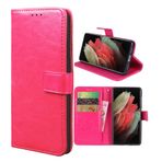 TIANCI Realme C20/Realme C11 2021 için Kılıf Deri Cüzdan Kılıf Ters Çevirmeli Stand Görünüm Kapağı Kart Yuvalı Realme C20/Realme C11 2021 Telefon Kılıfı, Gül kırmızısı