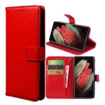 TIANCI Realme C20/Realme C11 2021 için Kılıf Deri Cüzdan Kılıf Ters Çevirmeli Stand Görünüm Kapağı Kart Yuvalı Realme C20/Realme C11 2021 Telefon Kılıfı, Kırmızı