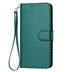 TIANCI Samsung Galaxy Xcover 4s/4 Kılıf, Samsung Galaxy Xcover 4s/4 için Telefon Kılıfı Karbon Fiber Desenli PU Deri Kapak, Samsung Galaxy Xcover 4s/4 Cüzdan Kılıfı için Kaymaz Kapaklı Kılıf Yeşil