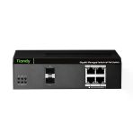 Tiandy Ps-End1004g-2Sfp 4-Port Gigabit Yönetilebilir Endüstriyel Poe Switch