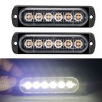 Tianwu 2 Adet 12-24 V LED Strobe Uyarı Işıkları Uyarı Acil Durum Yanıp Sönen Işıklar Araba Kamyon Van ATV SUV Yat Araç için Dikkat Işık Çubuğu