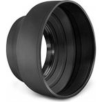 Tianya - 52mm Filtre Çapına Sahip Lensler için 3 Kademeli Ayarlanabilir Kauçuk Parasoley Rubber Hood - 52 mm
