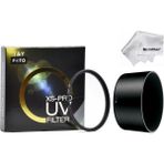 Tianya Nikon Af-S Dx Vr 55-200MM F/4-5.6g If-Ed Lens Için 52MM Xs-Pro Slim Uv Filtre + Hb-37 Parasoley