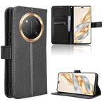 TIANYUE Honro X9C 5G/Magic7 Lite 5G için Cüzdan Kılıfı, elmas desenli Cüzdan PU Deri Telefon, Kart Tutuculu Destek Çubuğu Manyetik Kapatma Kapağı Honro X9C 5G/Magic7 Lite 5G-Siyah