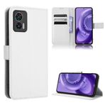 TIANYUE Motorola Edge 30 Neo/Edge 30 Lite için Cüzdan Kılıfı, elmas desenli Cüzdan PU Deri Telefon, Kart Tutuculu Destek Çubuğu Manyetik Kapatma Kapağı Motorola Edge 30 Neo/Edge 30 Lite-Beyaz
