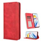 TIANYUE OnePlus Nord CE4 Lite için Cüzdan Kılıf, Manyetik Kapanmalı Vintage PU Deri Kapaklı Kılıf, Destek Çubuğu Kart Yuvalı Cüzdan Kapağı OnePlus Nord CE4 Lite için - Kırmızı