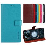 TIANYUE Realme Narzo 50 Pro Kılıf ile Uyumlu Deri Cüzdan Kılıf Ters Çevirmeli Stand Kart Yuvalı Görünüm Kapağı Realme Narzo 50 Pro Telefon Kılıfı, Mavi