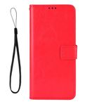 TIANYUE Xiaomi Poco M6 için Kapaklı Cüzdan PU Kılıf, Darbeye Dayanıklı Telefon Kılıfı, Kart Yuvalı ve Destek Stantlı Kılıf, Xiaomi Poco M6-Kırmızı için Uygun