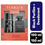 Tiaras Black Edt Parfüm 100 ml+Black 150 ml Deodorant