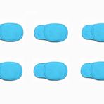 Tiardey 6 Adet Çocuklar İçin Göz Yamaları, Gözlükler için Süper Yumuşak Göz Bandı Kapağı, Tıbbi Yamalar Tembel Göz Ambliyopi Şaşılık Yaması, Mavi