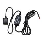 Tiardey DC DC Düşürücü Dönüştürücü, 12V - 5V 3A USB Dönüştürücü Voltaj Düşürücü Regülatör Araba için USB Konnektörleri Stereo Radyo İzleme LED Ekran