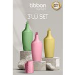 Tibbon Highlight Fosforlu Kalem 3 Renk (YEŞİL,PEMBE,SARI) 122/124/125