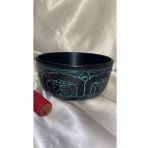 Tibet Çanağı Çanı Kasesi Meditasyon Yoga Singing Bowl 7 Element 19 Cm Çap Siyah Kişiye Özel Frekans