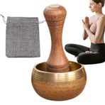 Tibet Şarkı Kasesi, Meditasyon Kasesi, Stres Rahatlama Kasesi, Tibet Meditasyon Yoga Şarkı Söyleyen Sahne Manevi Toplantılar için Ahşap Mallet ile Set Çakra Dengeleme
