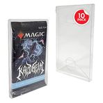 Ticaret Kartı Kılıfı Zarf Pokemon Tekli Paket Güçlendirici, Büyü, Yu-Gi-Oh - 0,35 mm Kalın Plastik PET Pokemon Kart Koruyucu Tutucu Koleksiyon Kartları (10'lu Paket) EVORETRO