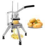 Ticari Patates Patates Kesici, Ticari Patates Kesici, Sebze ve Meyve Doğrayıcı, 1/2 inç (1/2 inç), 1/4 inç, 3/8 inç Patates Kesici, Patates Kızartması, Salatalık, Sebze, Havuç için Patates Kesici