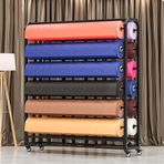 Ticari Tekstil Kumaş Sergileme Standı, Vinil, Transfer Kağıdı Bant, Duvar Kağıdı, Pencere Filmi, Garaj Atölyesi Rulolarını Çekmek İçin Büyük Depolama Rafı,H-170cm/12 Rods-Wide-130cm