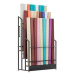 Ticari tekstil rulo düzenleyici, 3 kademeli sunum rafı, metal ve çelik, vinil rulolar, masa örtüleri, PVC folyolar, araç renk değiştiren folyolar, pencere folyoları, duvar kağıdı muhafazası için