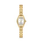 Ticarto Kadın vintage Model gold detaylı çelik kordonlu Kol Saati TCTSN001701S0471