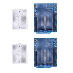 TICFOX 2 Sets Mini Bread Slicer Prototype Expansion Board Mini Breadboard Prototyping Development Module Kit 3‑5V Easy Plug Circuit for Electrical Testing
