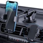 TICILFO Araç Telefonu Tutacağı [Askeri Sınıf ] Araba için Telefon Standı [Süper Sabit] Otomobil Araç Montaj iPhone Evrensel Aksesuarlar Hava Firar Gösterge Paneli Ön Cam Montajı Tüm iPhone Akıllı