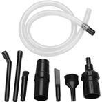 Ticimark | 9 Parça Evrensel Elektrikli Süpürge Başlık Seti, Plastik, Beyaz, Mini Temizleme Başlıkları, Bilgisayar, Klavye, Araba İçi Temizlik İçin, 32mm/28mm Uyumlu, 178g