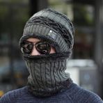 Ticimark Kışlık Erkek Trend Örgü Şapka ve Boyunluk Seti Gri